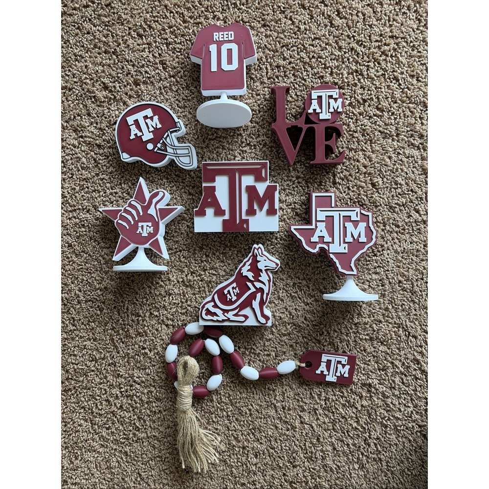 Texas A&M Aggies Tier Tray Sports Graduation Signing Day Table Desk Party Decor‎